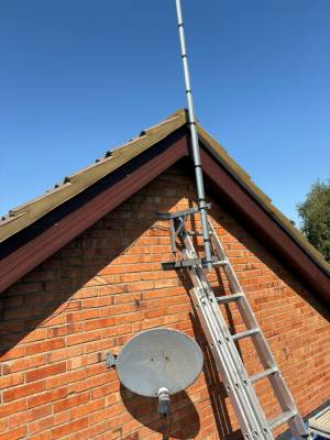 New roof installation